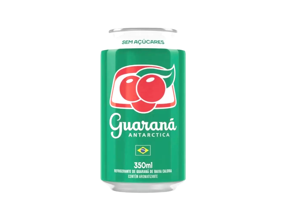 GUARANÁ ANTARCTICA SEM AÇÚCARES LATA 350 ML (PCT 12 LT)